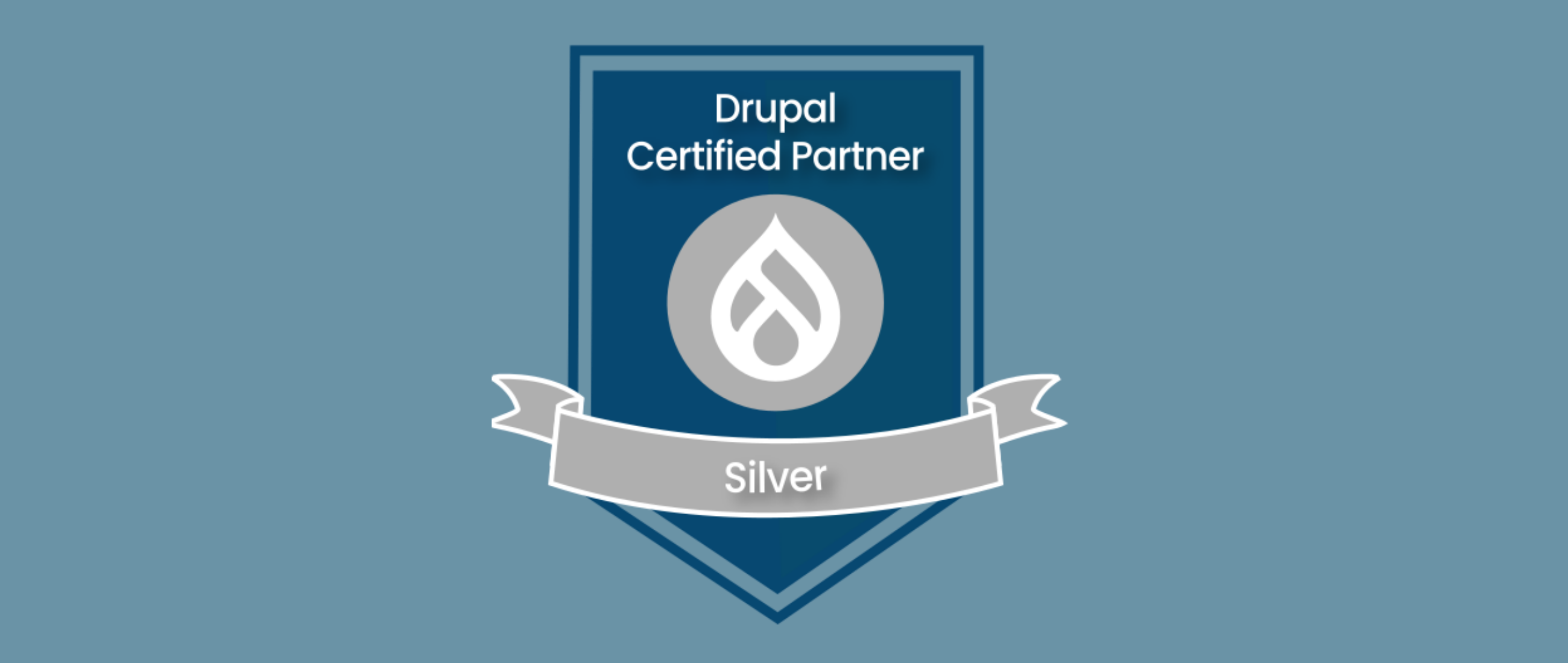 Drupal Certified Partner silver badge header