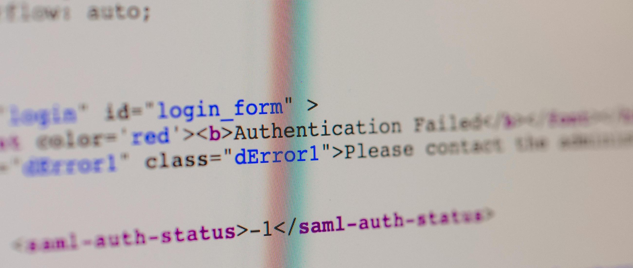 HTML source for a form