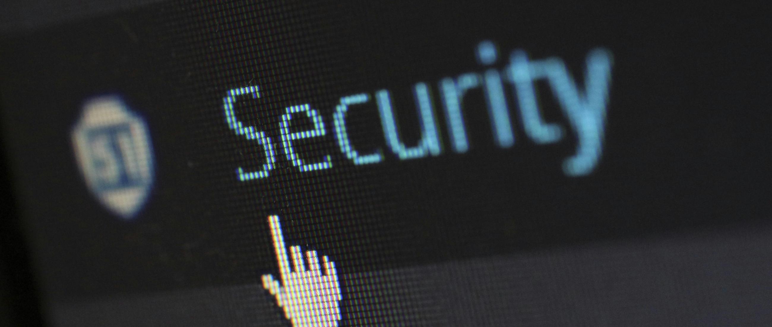 Security Logo with a pointer
