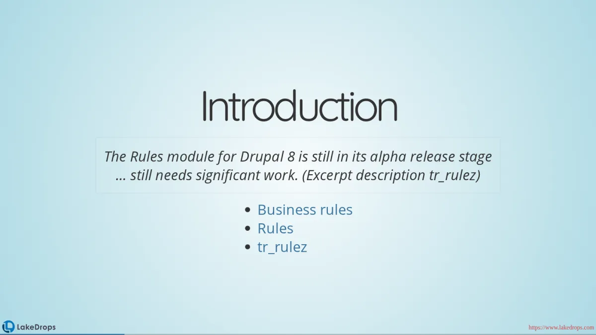 Screenshot: Event Condition Action (slide 2)