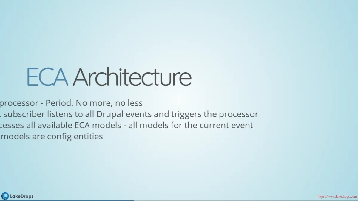 Screenshot: Event Condition Action (slide 5)