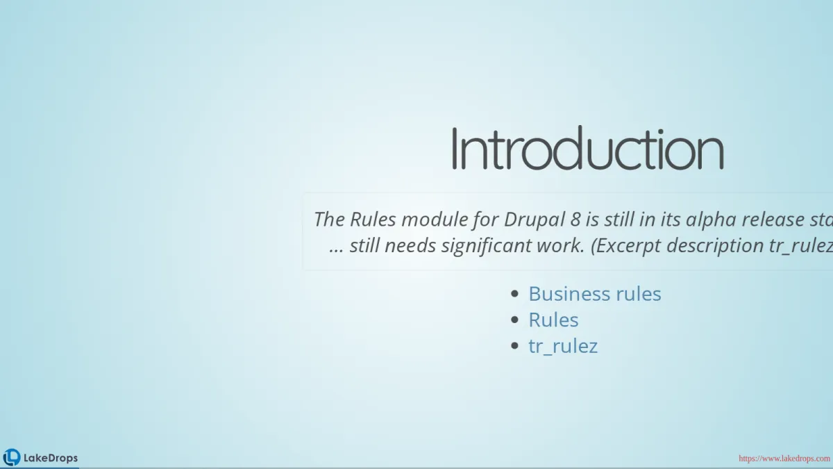 Screenshot: Event Condition Action (slide 3)
