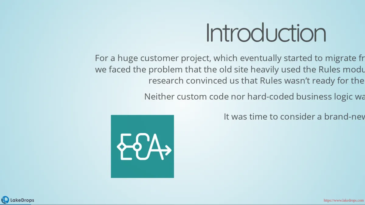 Screenshot: Event Condition Action (slide 3)