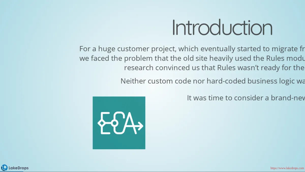 Screenshot: Event Condition Action (slide 3)