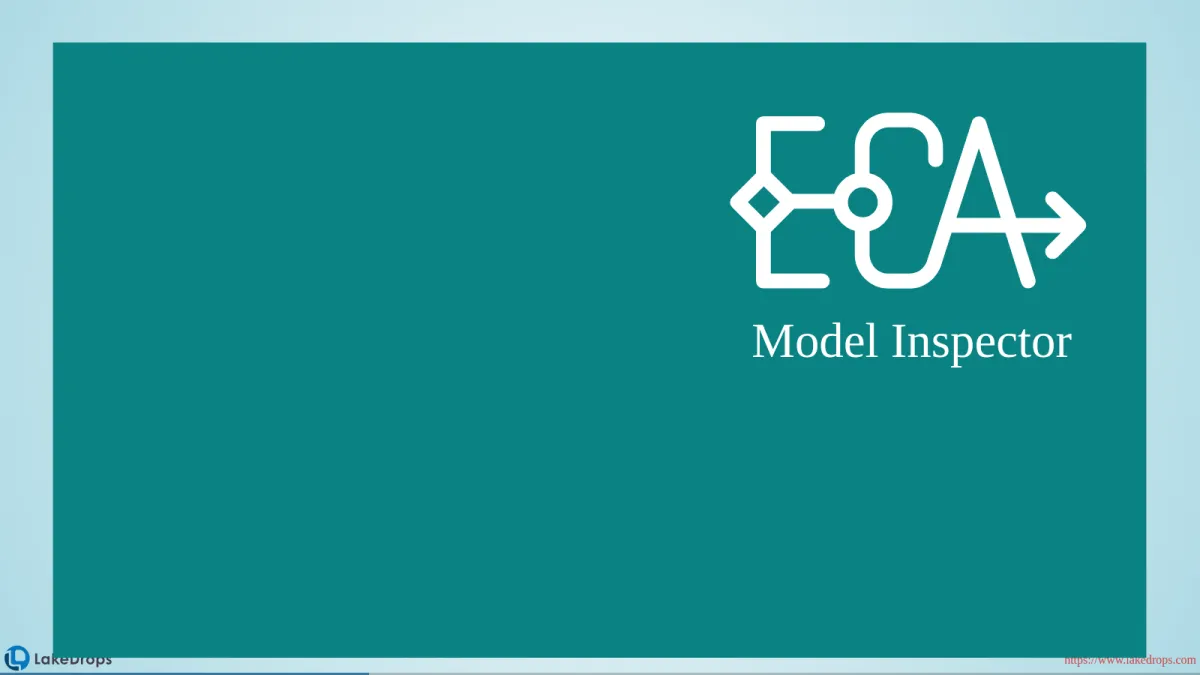 Screenshot: ECA Model INspector (slide 1)