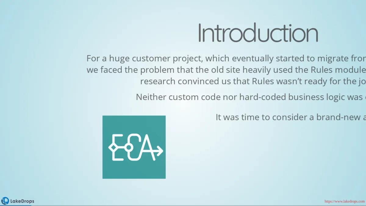 Screenshot: Event Condition Action (slide 3)