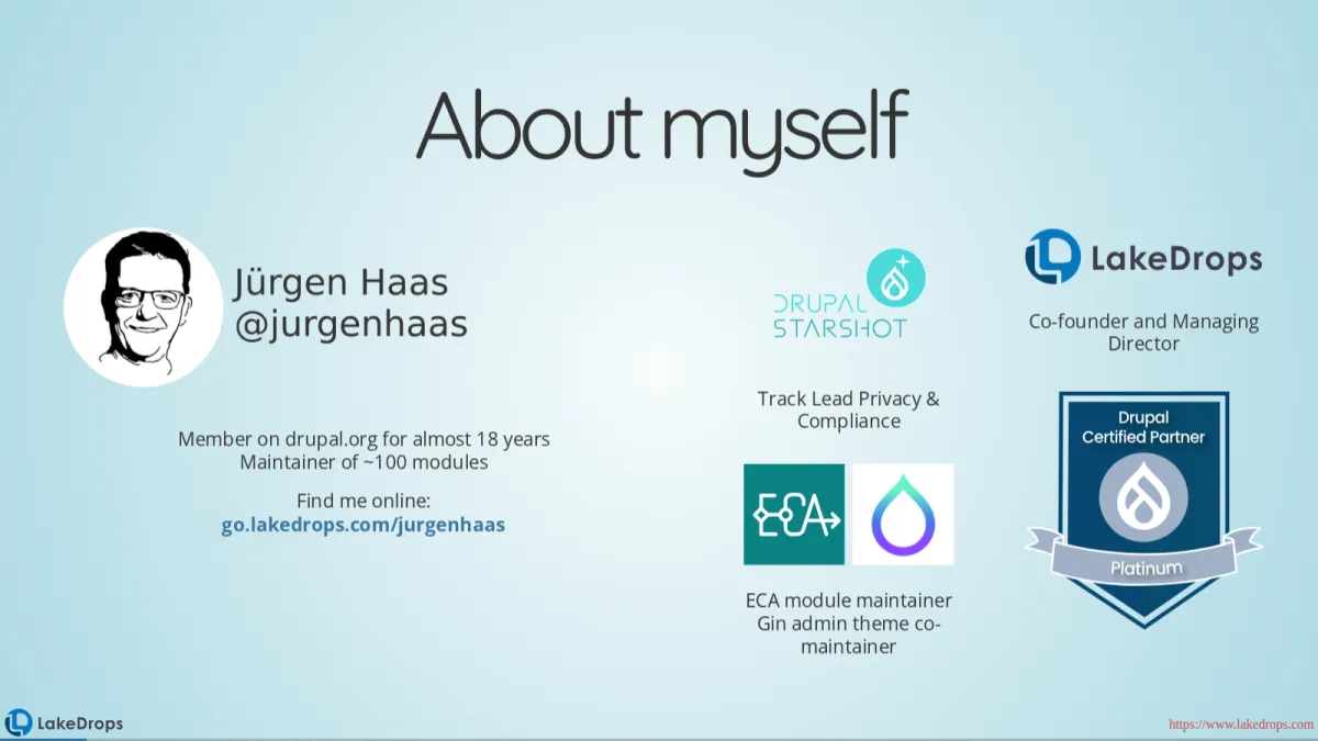 Screenshot: Drupal CMS (slide 1)
