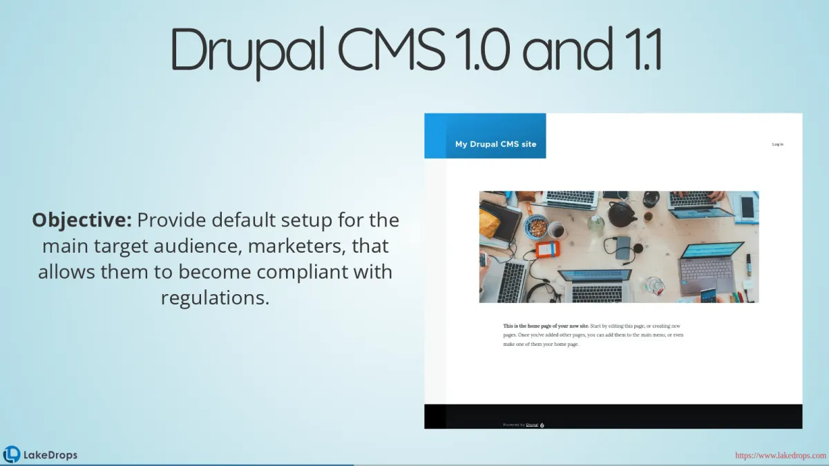 Screenshot: Drupal CMS (slide 5)