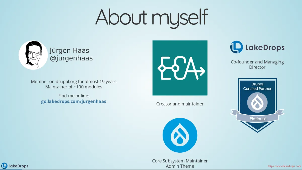 Screenshot: ECA: The Next Chapter (slide 1)