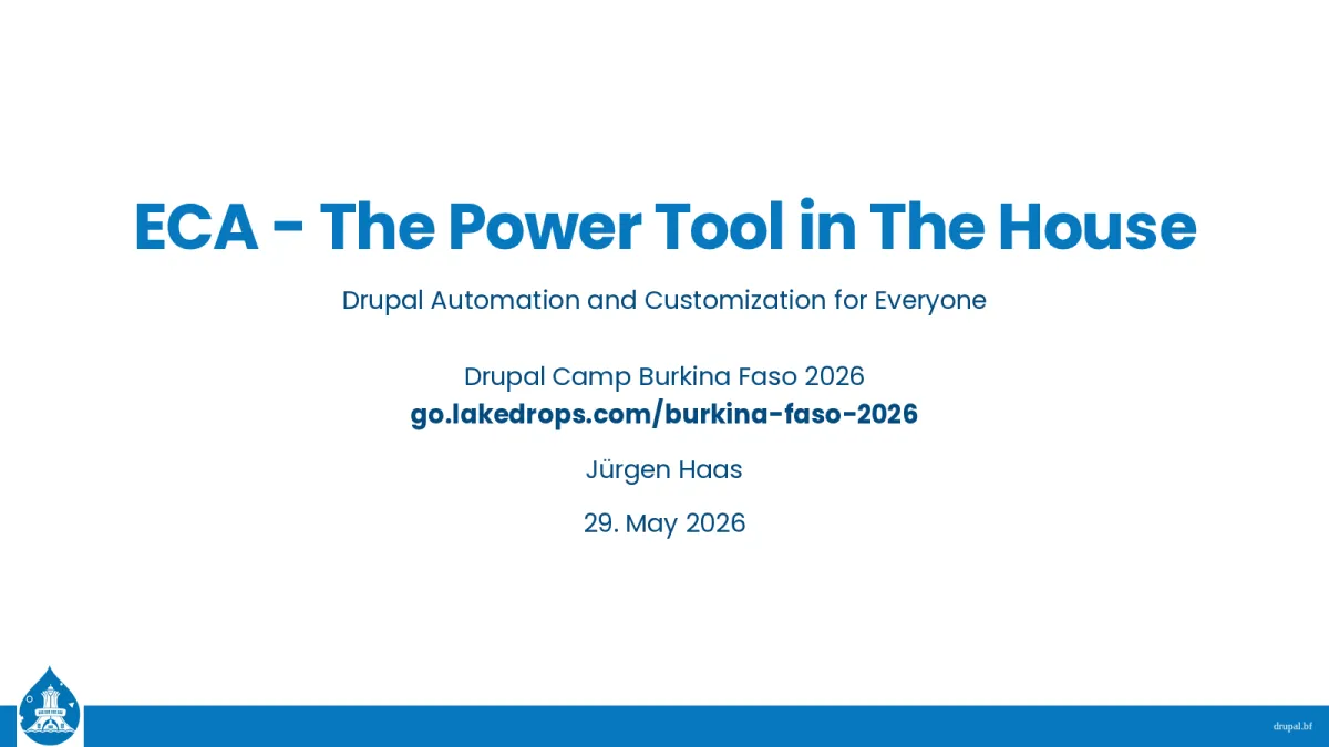 Screenshot: ECA - The Power Tool in The House (slide 0)