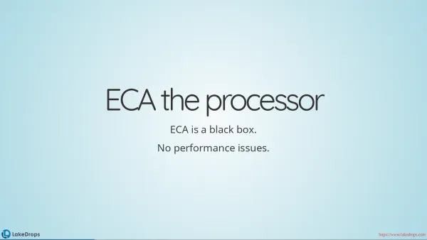 Screenshot: ECA - Events Conditions Actions (slide 2)