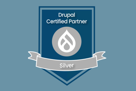 Drupal Certified Partner silver badge header