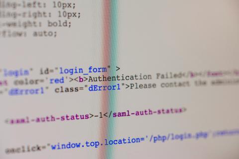 HTML source for a form