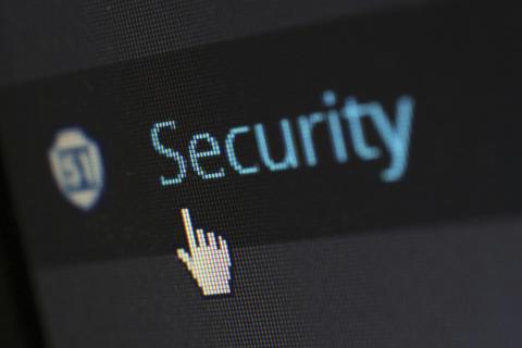 Security Logo with a pointer